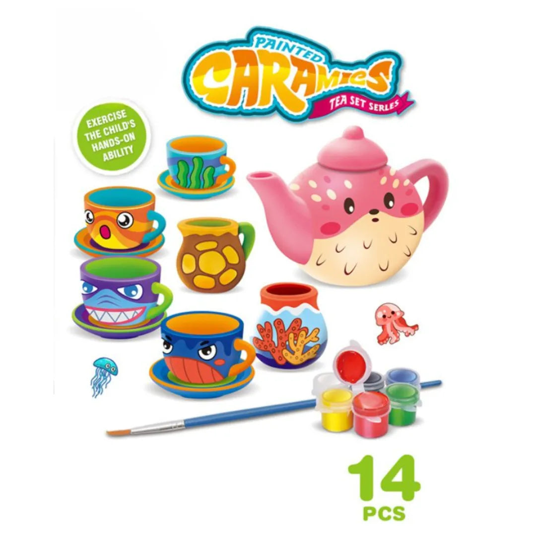 Juego de Tazas 14 piezas - Arte y Pintura